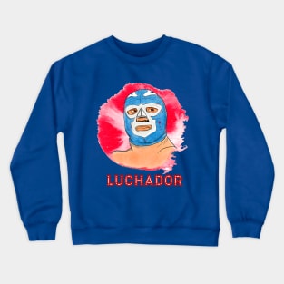 Luchador Cool Mexican Wrestling Design Crewneck Sweatshirt